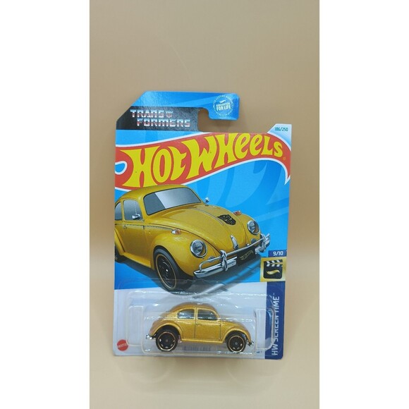 Hot Wheels 2024 VW Bug Bumblebee 186/250 Volkswagen Beetle Transformers Optimus - Picture 1 of 6